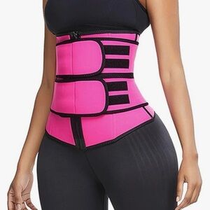 Women’s Pink Waist Trainer Cincher Belt Tummy Control Belly Band